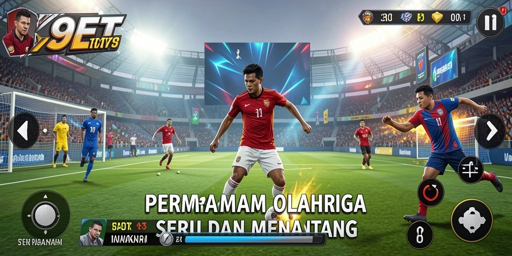 Tampilan gameplay 9ET yang mendebarkan dalam olahraga.