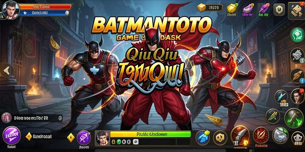 Tampilan gameplay seru di BATMANTOTO dengan suasana QiuQiu.