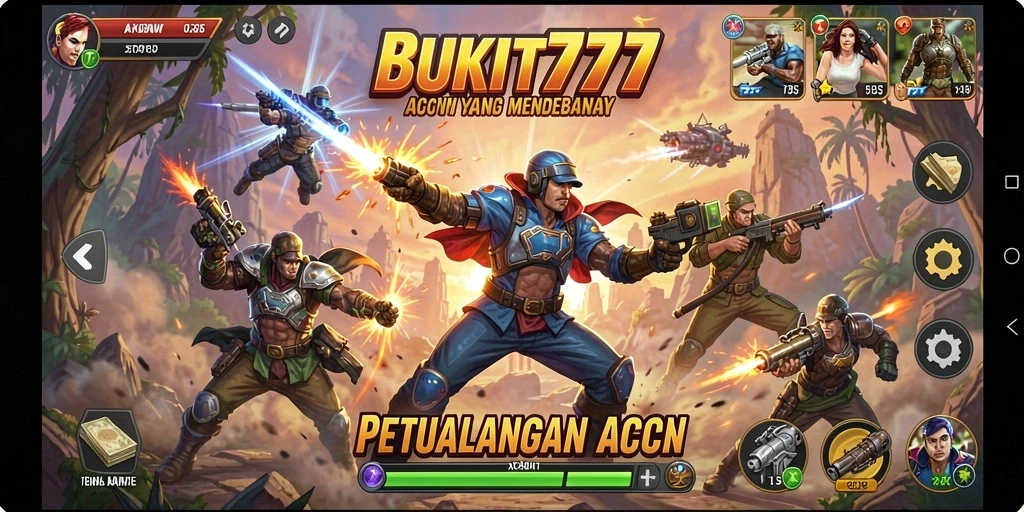 Tampilan mendebarkan dari gameplay BUKIT777 dengan aksi cepat.