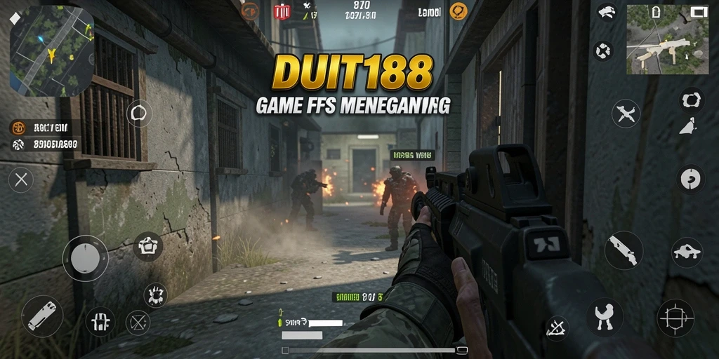Tangkapan layar gameplay menegangkan dari DUIT188 dengan aksi FPS seru.
