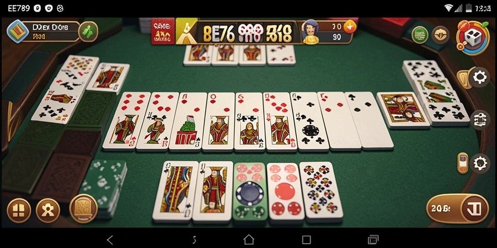 Screenshot dari gameplay seru EE789 yang menampilkan aksi Domino.