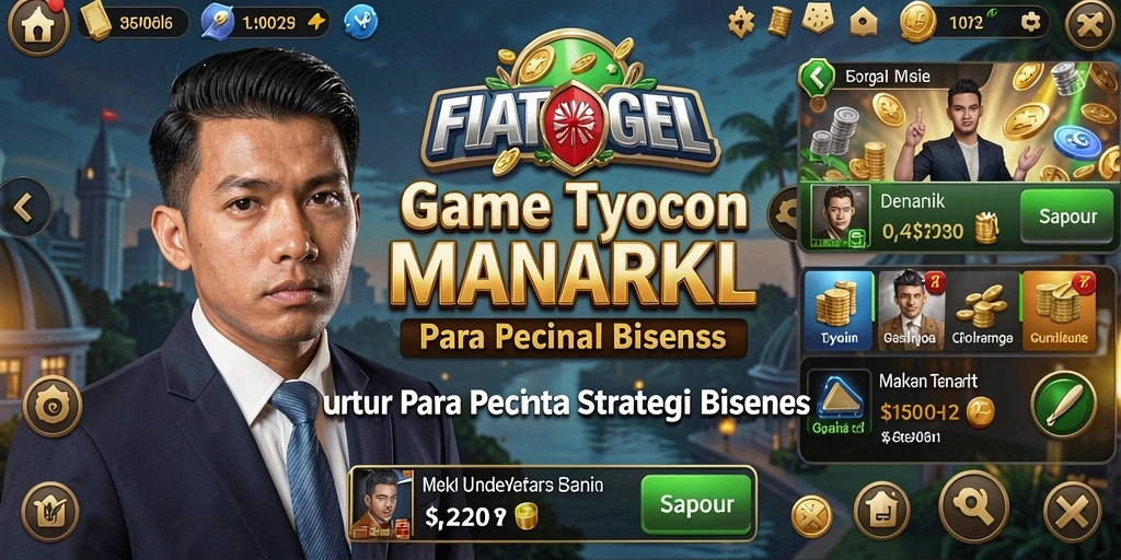 Tampilan gameplay yang menarik dari game Tycoon FIATOGEL.