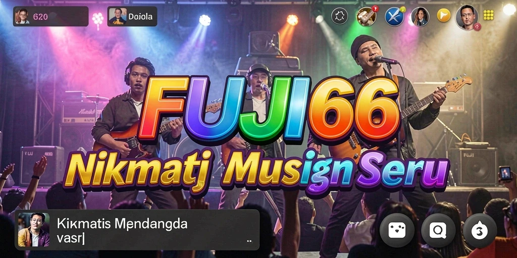 Tampilan gameplay menarik dari FUJI66 saat bermain musik.