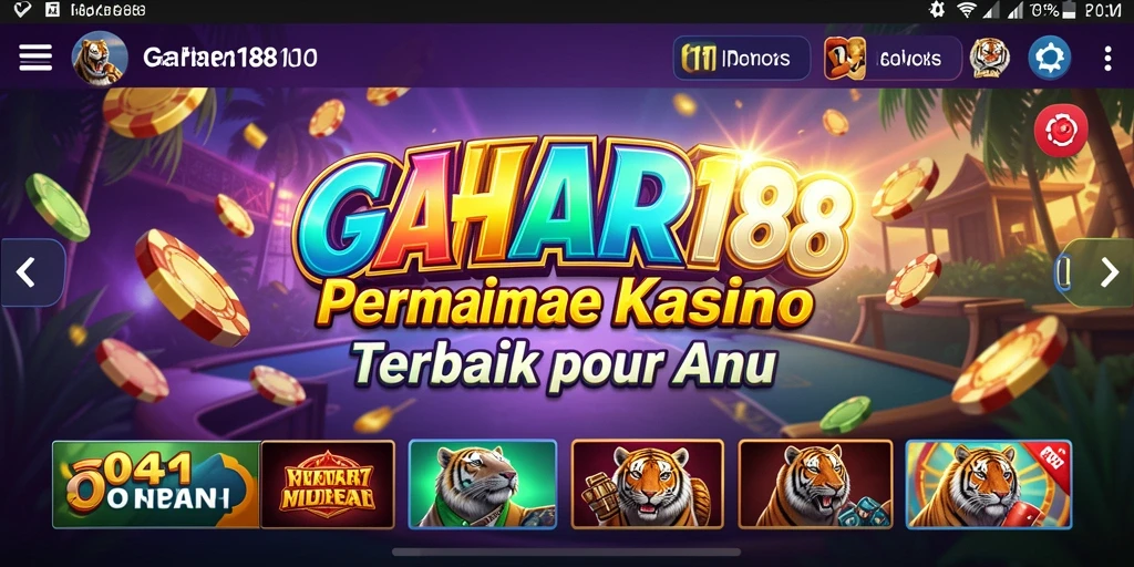Tampilan menarik dari permainan Kasino di GAHAR188.
