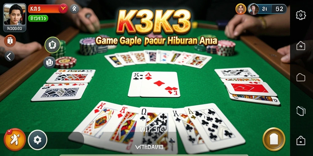 Tampilan gameplay K3K3 yang seru dan interaktif.