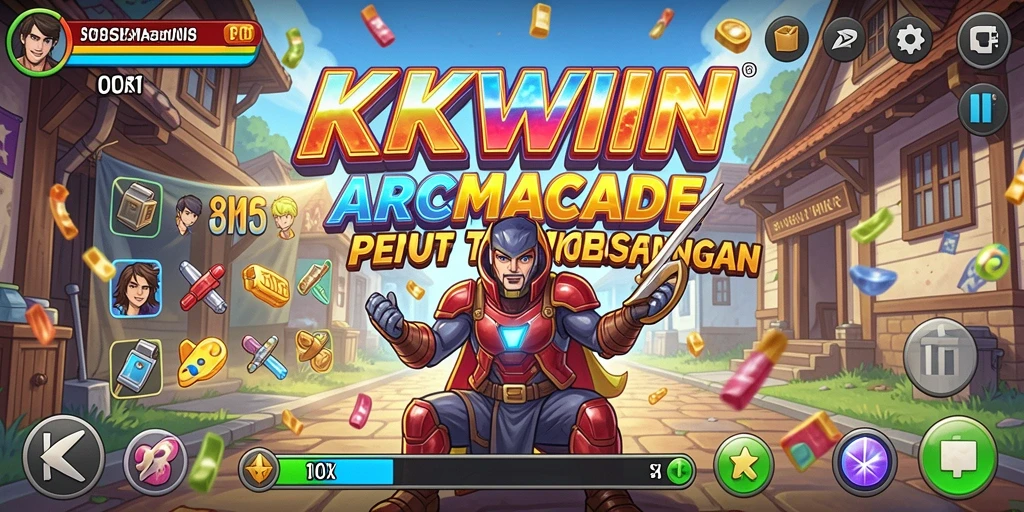 Screenshot KKWIN menampilkan gameplay Arcade yang seru dan penuh aksi.