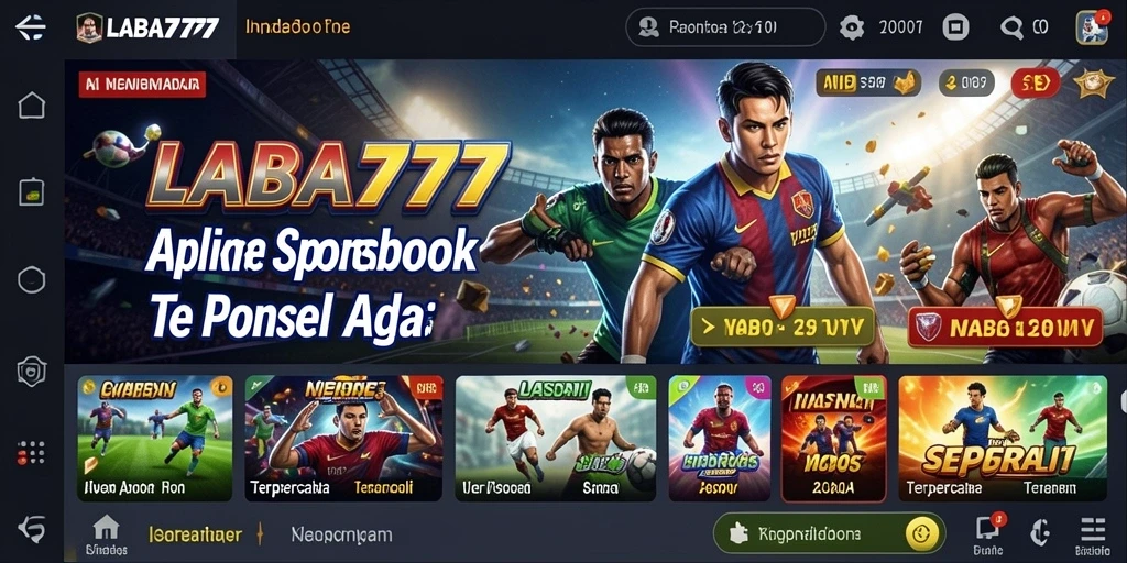 Tampilan menarik dan inovatif dari LABA777 saat bertaruh di Sportsbook.