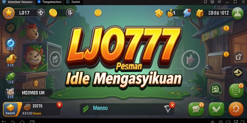Screenshot gameplay LJO777 yang menunjukkan aksi karakter Idle.