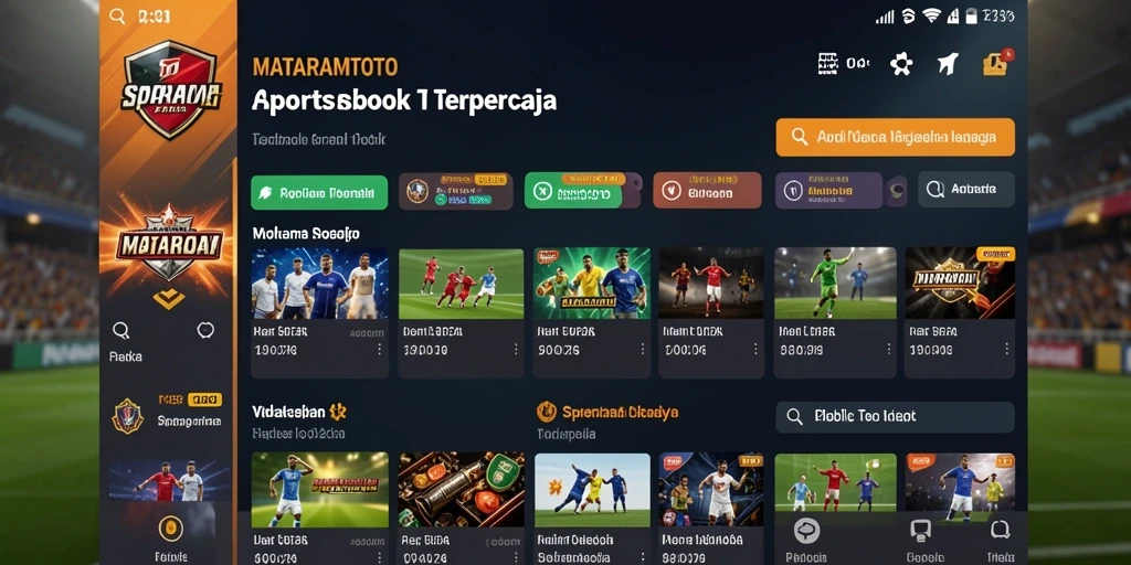 Tampilan gameplay MATARAMTOTO saat taruhan olahraga berlangsung.