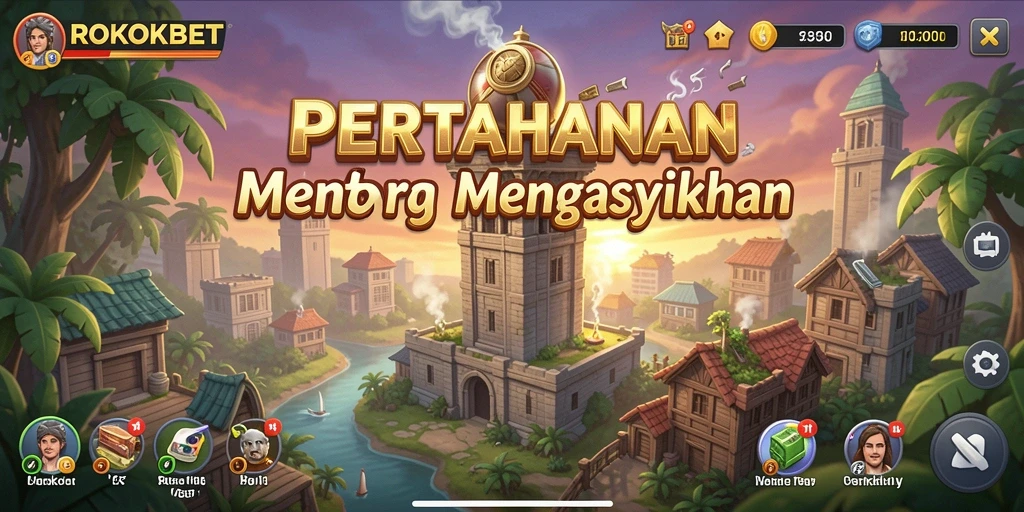 Gameplay seru ROKOKBET dalam aksi Tower Defense.