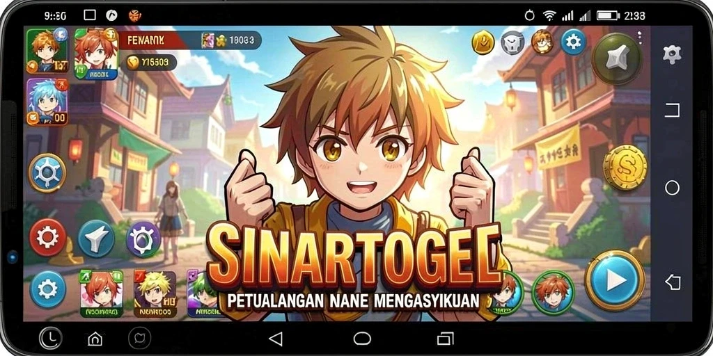 Tampilan gameplay SINARTOGEL yang menakjubkan dengan karakter anime yang berwarna-warni.