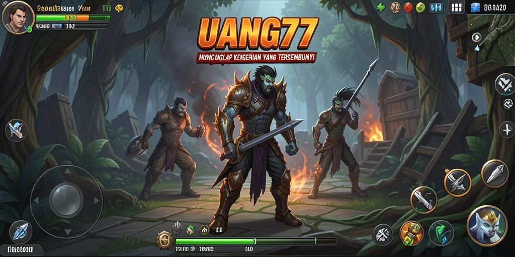 Screenshot utama UANG77 menampilkan momen mencekam dalam gameplay Horror.