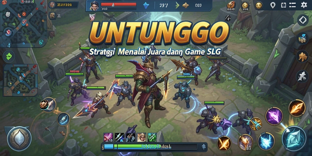 Tampilan gameplay UNTUNGGO yang menegangkan dan strategis.