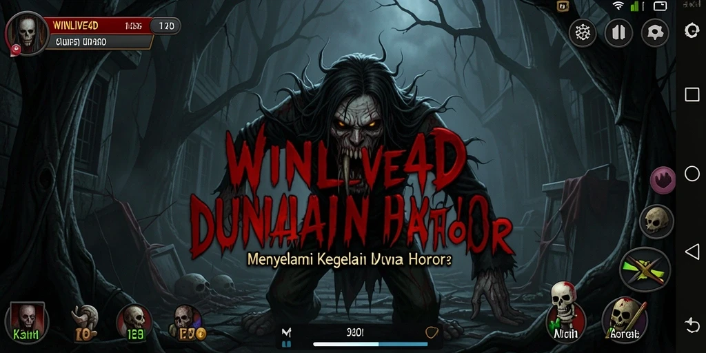 Screenshot asli gameplay WINLIVE4D menampilkan ketegangan yang mencekam.