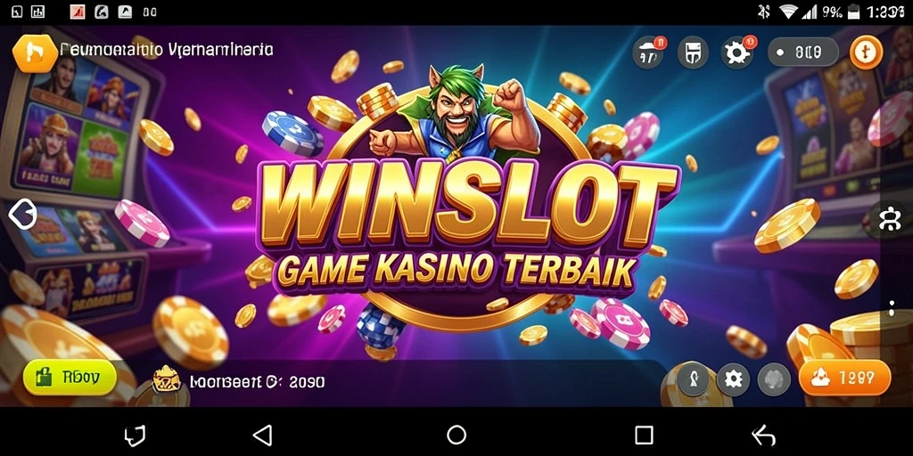 Tampilan gameplay WINSLOT dengan aksi slot yang menegangkan.