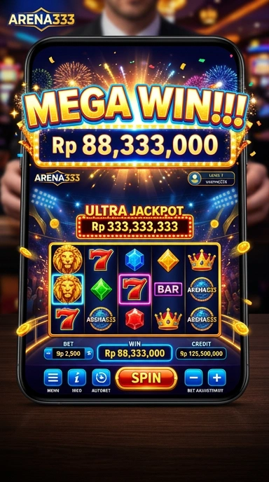 Tampilan utama aplikasi arena333 yang menarik dan mudah digunakan.